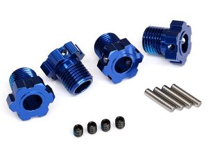 8654   17 mm Blue Aluminum Splined Wheel Hubs (4)   | The RC Shop at Dr Dans