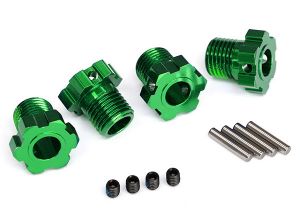 8654G   Wheel hubs, splined, 17mm (green-anodized)  | The RC Shop at Dr Dans