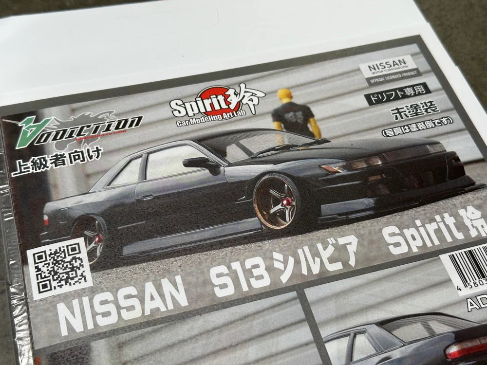 AD-HB17B NISSAN S13 SILVIA SPIRIT REI BODY KIT EDITION 1/10 BODY SET [ADDICTION RC]