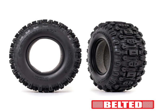 8975    Sledgehammer Belted 2.8" Tires w/ Foam Inserts (2)