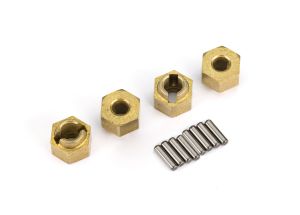 9750x WHEEL HUBS 7MM HEX BRASS