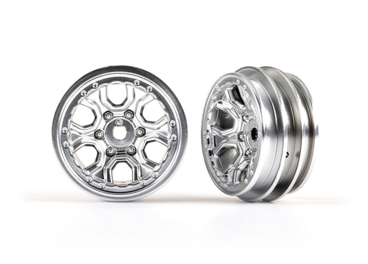 9770-Satin   1.0" Satin Chrome Wheels (2)  | The RC Shop at Dr Dans