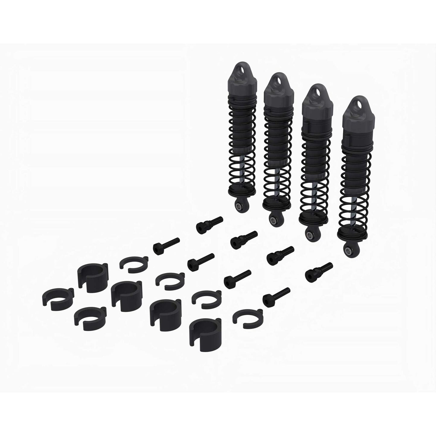 ARA-2591  Shock Set, 71mm Length, 500cSt Oil (4): GROM   | The RC Shop at Dr Dans