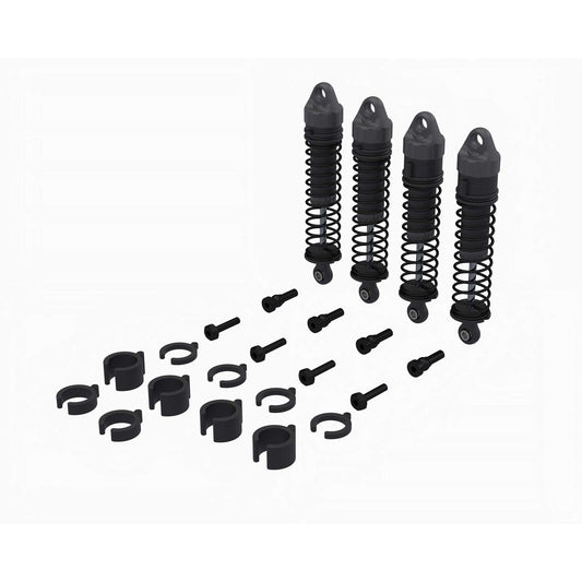 ARA-2591  Shock Set, 71mm Length, 500cSt Oil (4): GROM   | The RC Shop at Dr Dans