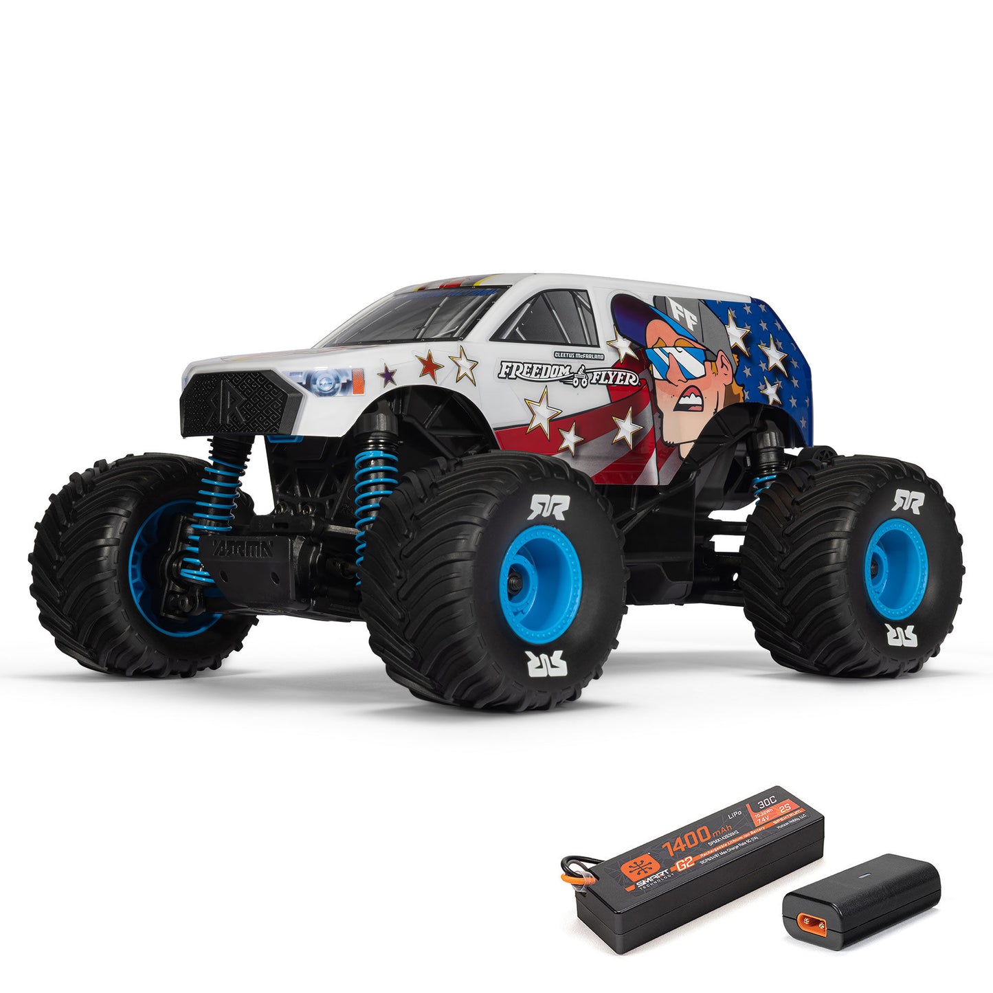 **PREORDER  - Release Date 7/15/26 **    ARA2130FF / ARA3530SFFT1     FREEDOM FLYER RTR Brushless Monster Truck (Battery & Charger Included)  | The RC Shop at Dr Dans
