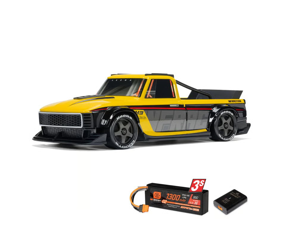 PREORDER ** Release Date: 10/21/2026 **  ARRMA INFRACTION GROM 3S BLX 1/12 4X4 RTR with Battery & Charger | ARA2315ST1 / ARA2315ST2