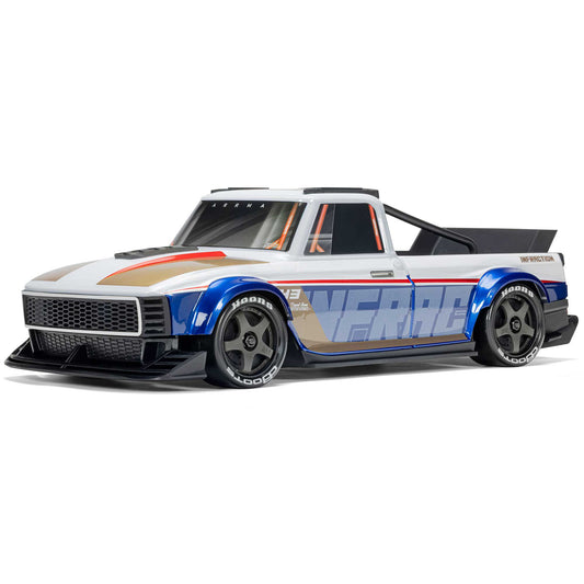 PREORDER ** Release Date: 10/21/2026 **  ARRMA INFRACTION GROM 3S BLX 1/12 4X4 Brushless RTR Blue/Red – ARA2315T1