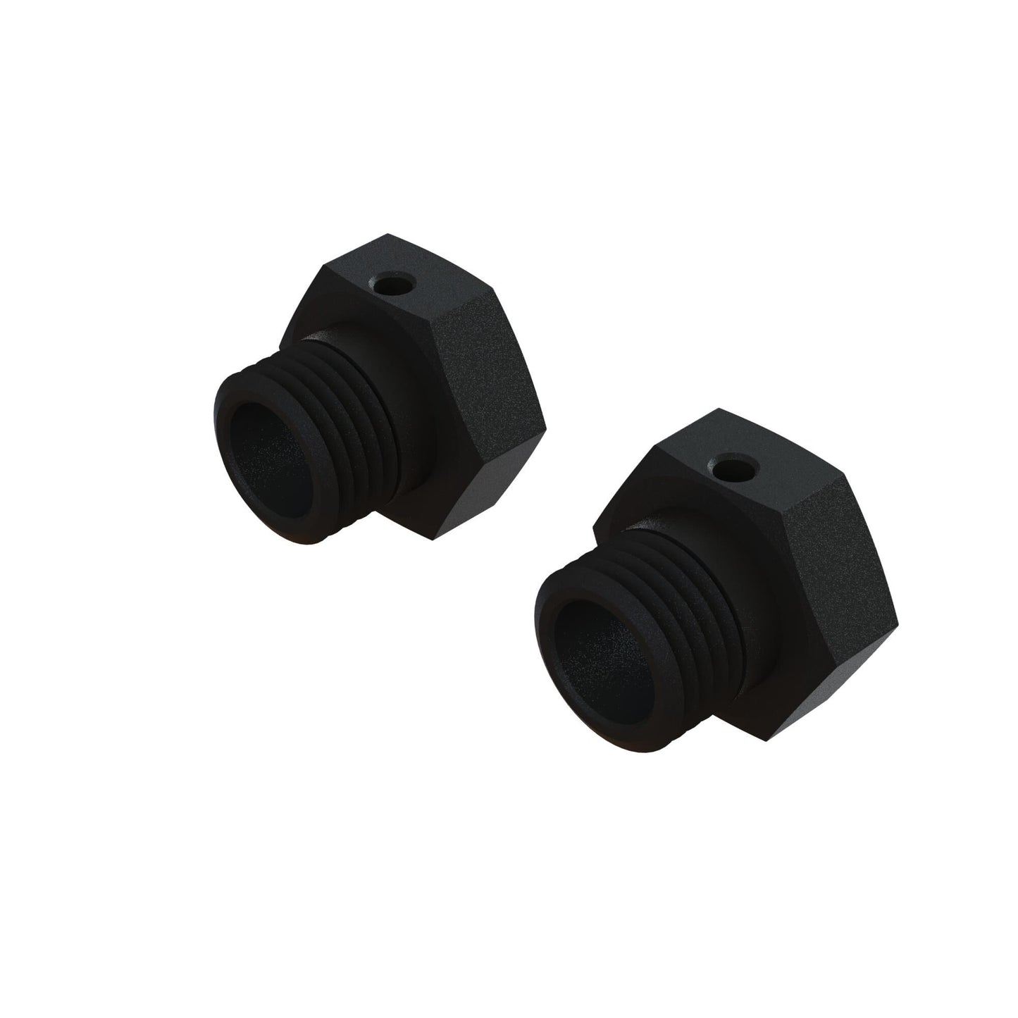 ARA311117	 Aluminum Wheel Hex 17mm, 16.5mm Thick, Black (2)