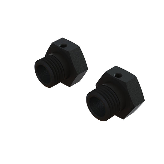 ARA311117	 Aluminum Wheel Hex 17mm, 16.5mm Thick, Black (2)
