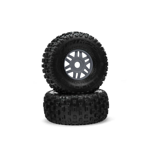 ARA550110	 dBoots FORTRESS LP Tire Set Glued Black (1 Pair)