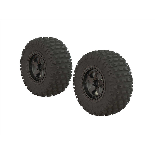 ARA550087   Dboots 'Fortress SC' Tire Set Glued Gun Metal (2)   | The RC Shop at Dr Dans