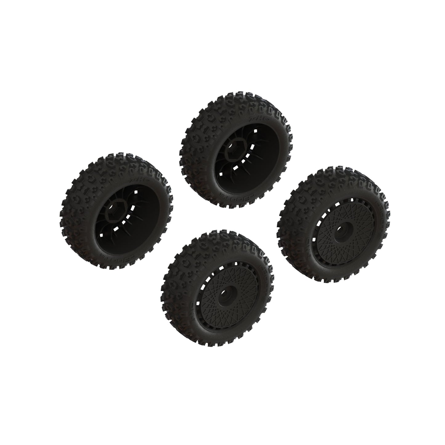 ARA550114	 dBoots '2-HO' Tire Set Glued (Black) (2 Pairs)