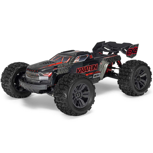 ARA8708V6T1	 1/8 KRATON 4X4 6S EXB BLX BRUSHLESS V6 SPEED TRUCK RTR, BLACK