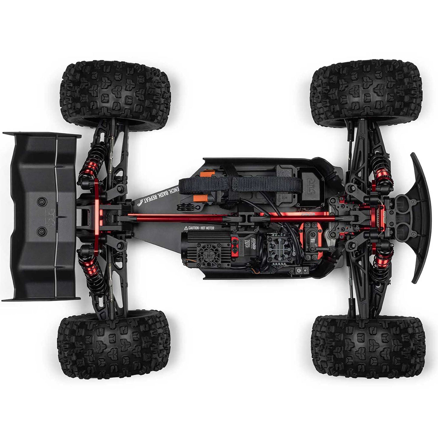 ARA8708V6T1	 1/8 KRATON 4X4 6S EXB BLX BRUSHLESS V6 SPEED TRUCK RTR, BLACK