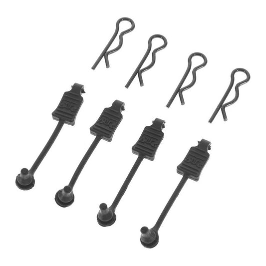 AR390178  Body Clip Retainer 1/8 Scale Black (4)  |The RC Shop at Dr Dans