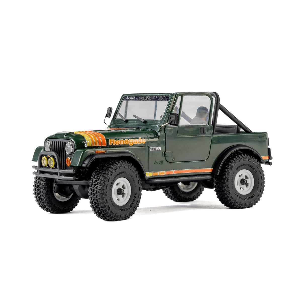 ** PREORDER**   Axial SCX30 Jeep CJ-7 1/30 Scale 4WD RTR Rock Crawler – GenRight Red / Classic Green | PREORDER