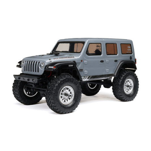 AXI00002V3T SCX24 2019 Jeep Wrangler JLU CRC, Gray: 1/24 4WD RTR