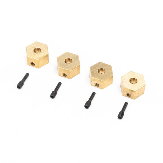 AXI312005	 Hex Hubs, Brass (7g) (4): UTB18