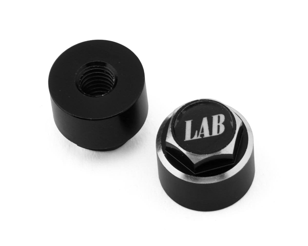 LWH-LP LAB Aluminum 4mm Capped Wheel Nuts (2)