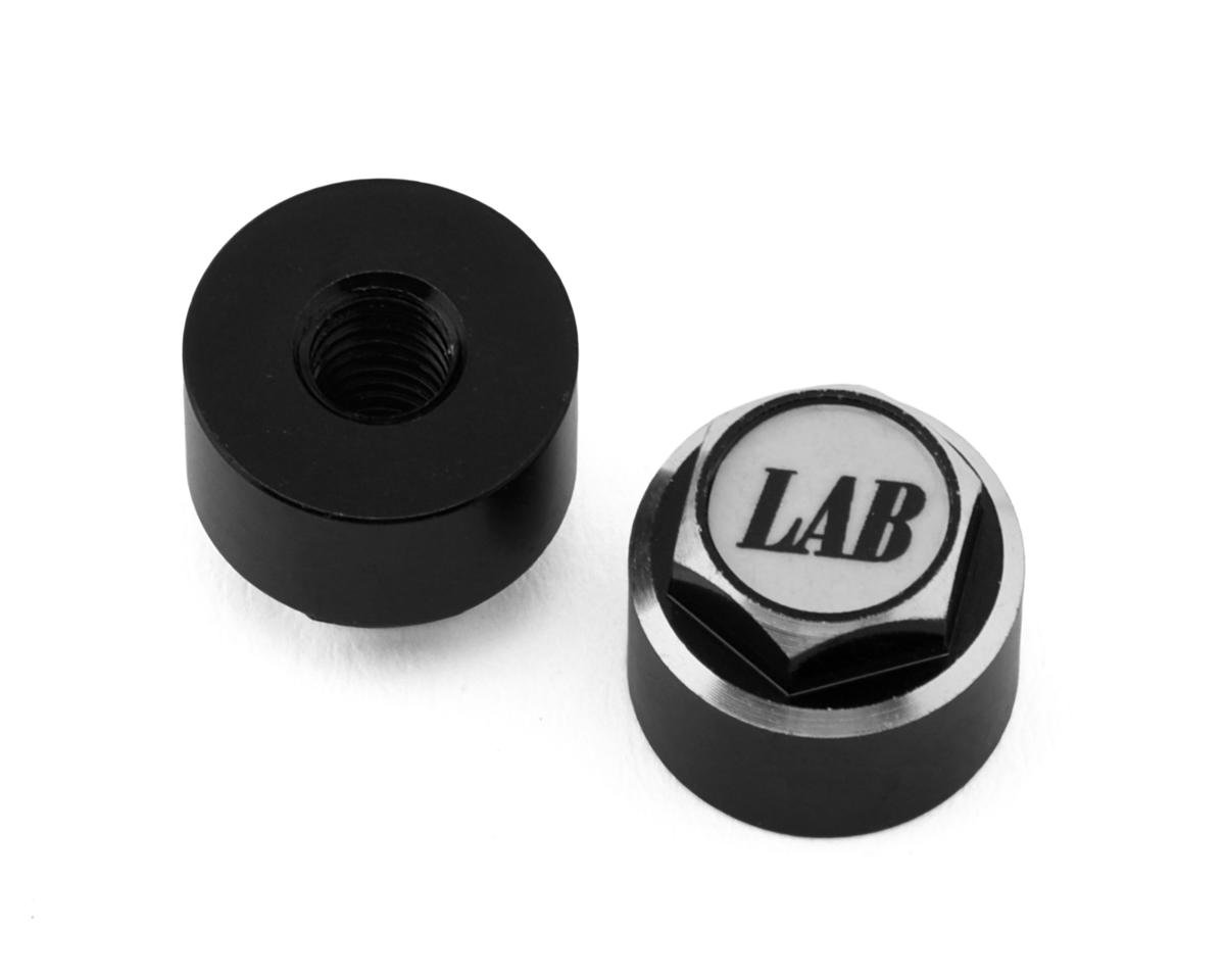 LWH-LP LAB Aluminum 4mm Capped Wheel Nuts (2)