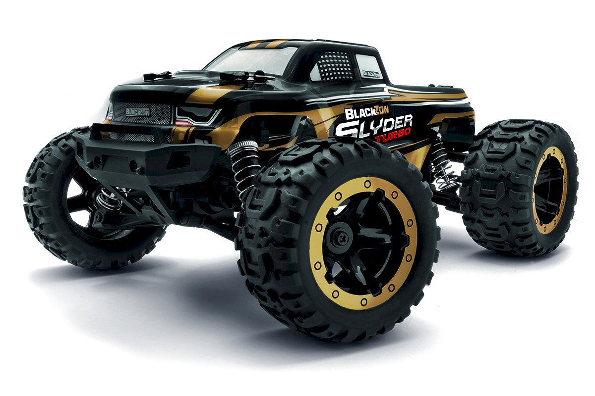 BlackZon Slyder Turbo 1/16 4WD 2S Brushless RTR RC Truck | Monster Truck or Stadium Truck
