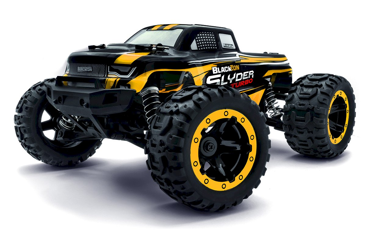 BlackZon Slyder Turbo 1/16 4WD 2S Brushless RTR RC Truck | Monster Truck or Stadium Truck