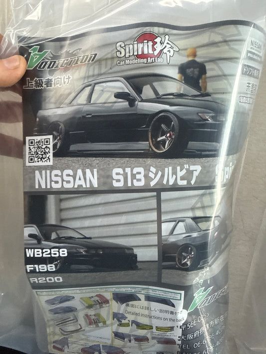 AD-HB17B NISSAN S13 SILVIA SPIRIT REI BODY KIT EDITION 1/10 BODY SET [ADDICTION RC]