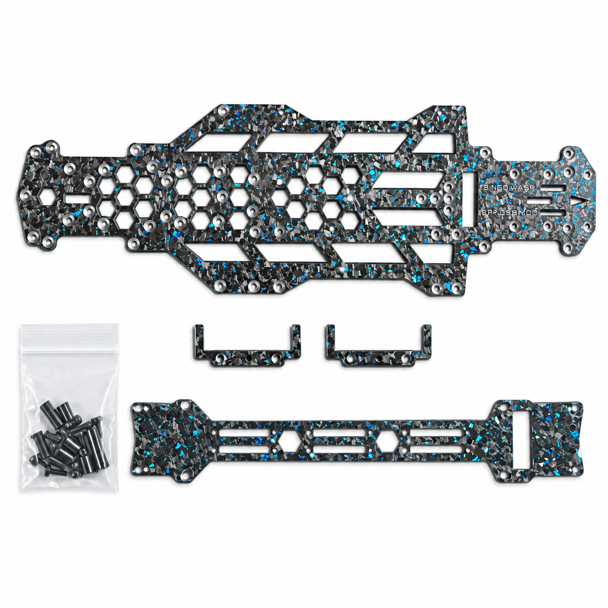 Bingo RC Designs WASP GRK GS2 Mod Chassis – Forged Blue | BRC-GS2MOD-WASP-FB
