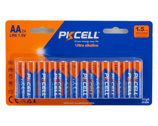 PKCell Ultra Alkaline AA Batteries 24 Pack - THE RC SHOP AT DRDANS