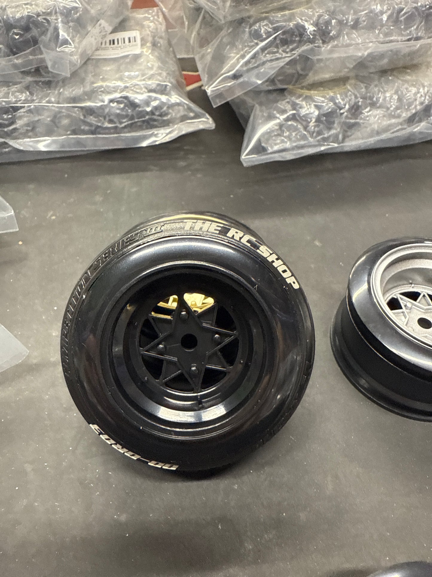 4pcs VINTAGE LOTUS STYLE DRIFT  RC Car 1/10 Scale Plastic Wheels Rims 12mm Nut