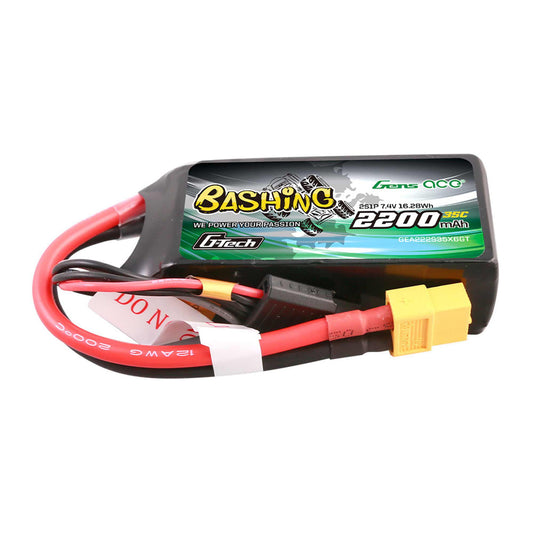 GEA223S35X6GT	 11.1V 2200mAh 3S 35C G-Tech Smart Lipo: XT60