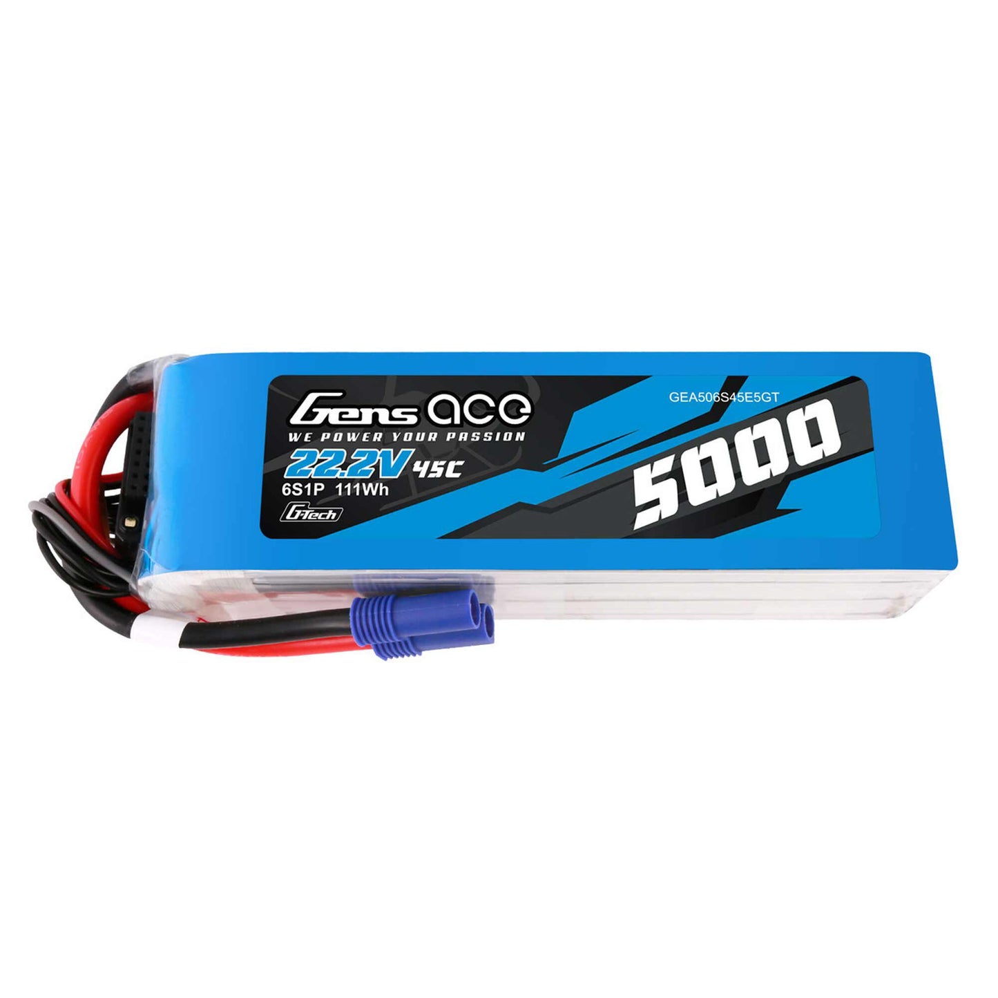 GEA506S45E5GT      22.2V 5000mAh 6S 45C G-Tech Lipo Battery: EC5      | The RC Shop at Dr Dans