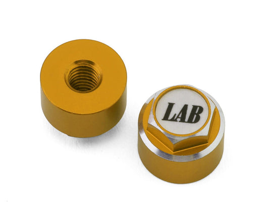 LWH-LP LAB Aluminum 4mm Capped Wheel Nuts (2)