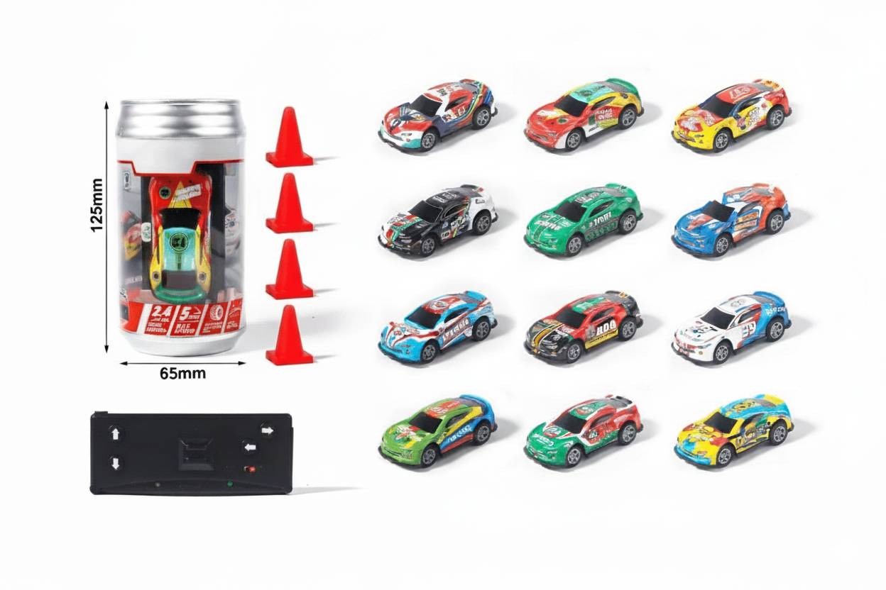 Soda Can Car    RC Pro 1/58 Scale POP RC Car – Micro RTR Racer with 2.4GHz Control | 2010B