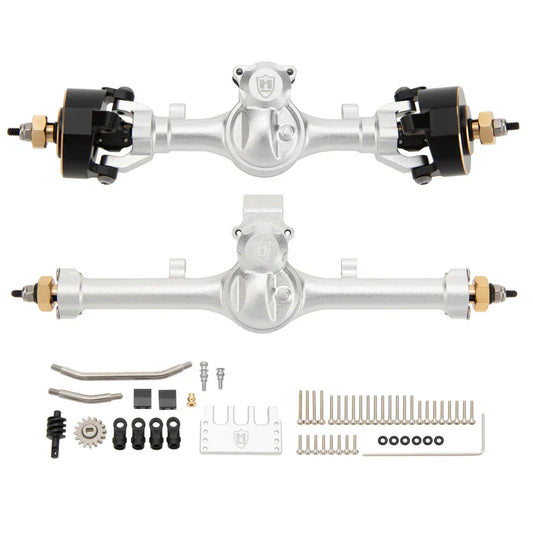 HD-SCX24-01-KY1583   MEUS Racing SCX24 Metal V2 Isokinetic Front Rear Axles +5MM Isokinetic 3-Section CVD With 52° Steering Angle for 1/24 SCX24    | The RC Shop at Dr Dans