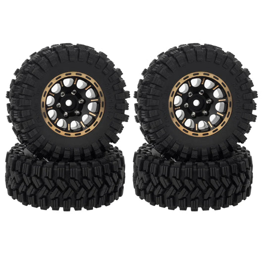 HD0957-TRX4M-01-KY0380       MEUS Racing 1.2 inch Beadlock Wheels Brass 1.0(plus) Wheel & Tire Set 62*24MM -4MM Negative Hub 77G For TRX4M SCX24 - Sport B       | The RC Shop at Dr Dans