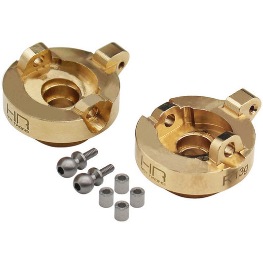HRAAXTF21HAW   Brass Front Steering Knuckle: SCX24, AX24  | The RC Shop at Dr Dans