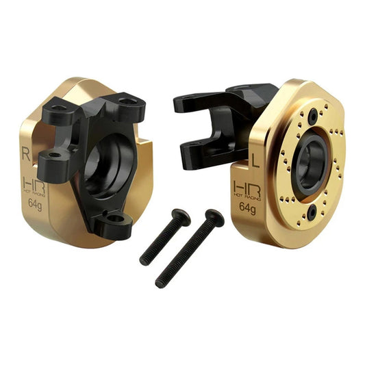 Hot Racing Aluminum & Brass Steering Knuckle Set for Axial SCX10 III AR45 – HRASXTT21XH