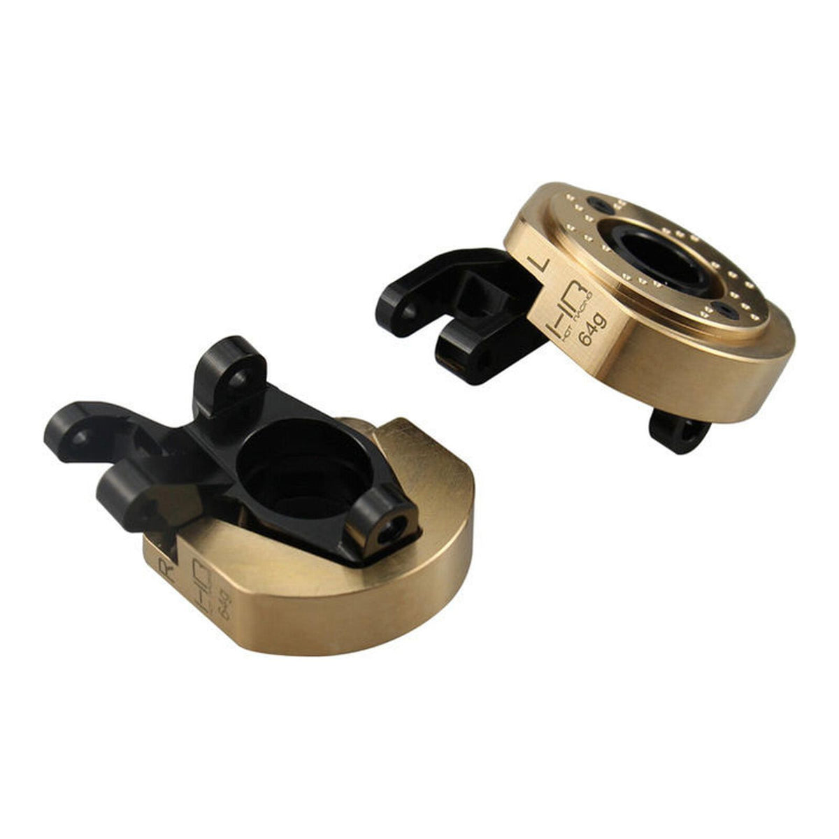 Hot Racing Aluminum & Brass Steering Knuckle Set for Axial SCX10 III AR45 – HRASXTT21XH