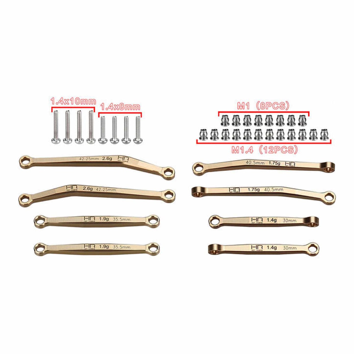 HRASXTY133H        Brass No-Flex Link Set, 1/30 Axial SCX30           | The RC Shop at Dr Dans