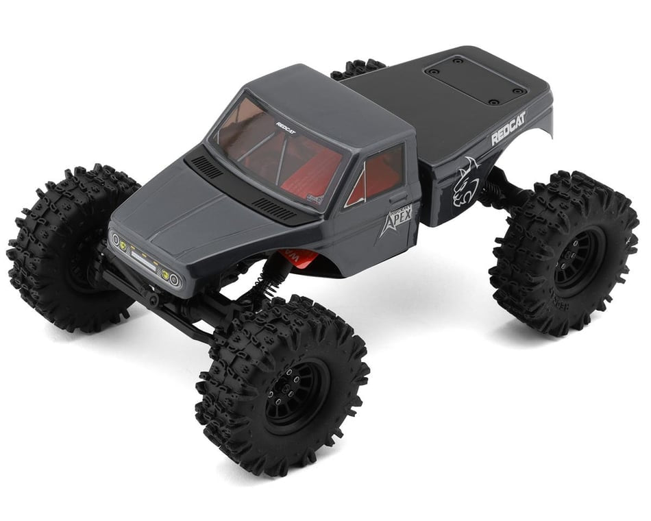 Redcat Ascent-18 Apex 1/18 4WD RTR Brushless Rock Crawler (Dark Metallic Gray) w/2.4GHz Radio, Battery & Charger  RER42222