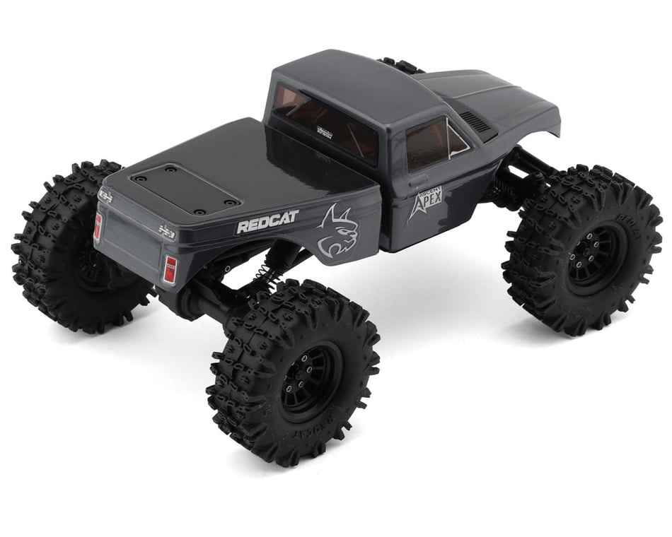 Redcat Ascent-18 Apex 1/18 4WD RTR Brushless Rock Crawler (Dark Metallic Gray) w/2.4GHz Radio, Battery & Charger  RER42222