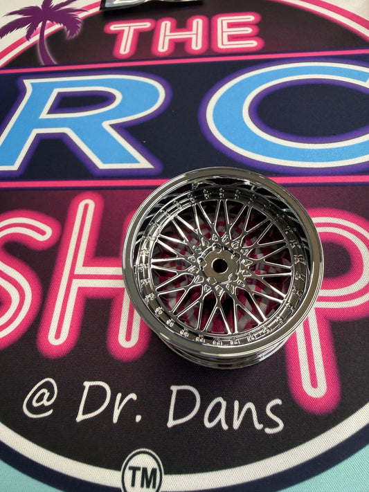 326 POWER YABA KING MESH HIGH CHROME 7MM - 10MM - 1-10 RIMS (OVERDOSE)OD2027C OD2029C - THE RC SHOP AT DRDANS