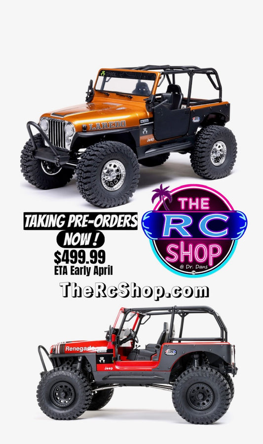 PRE ORDER 1/10 SCX10 III Jeep CJ-7 4X4 RTR Brushed Rock Crawler