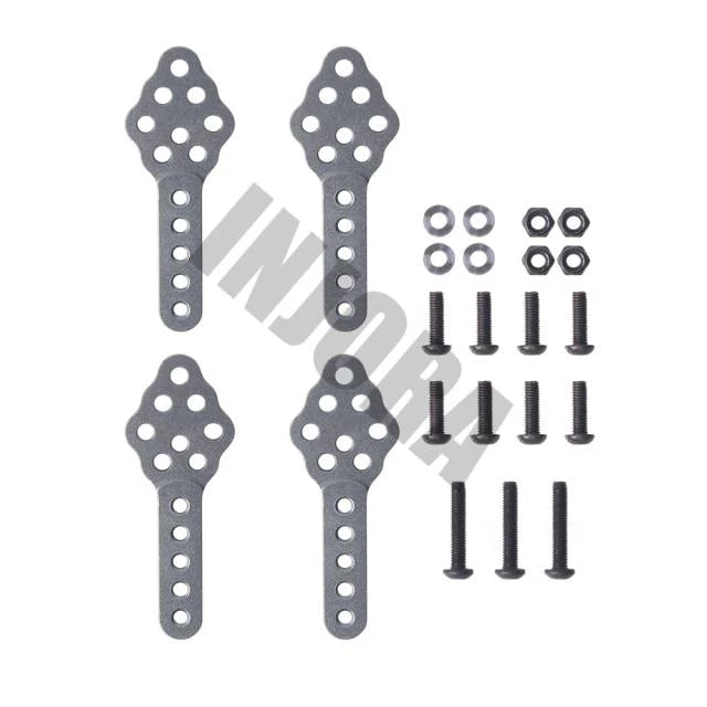 CRAW2017329 INJORA 4pcs CNC Metal Shock Absorber Mount Adjust Height Angle Stand For 1/10 RC Crawler  | The RC Shop at Dr Dans