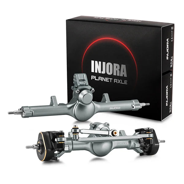 INJSCX24-190    Aluminum/ Brass Front & Rear +4mm Planet Axle Set 1/24 Axial SCX24    | The RC Shop at Dr Dans