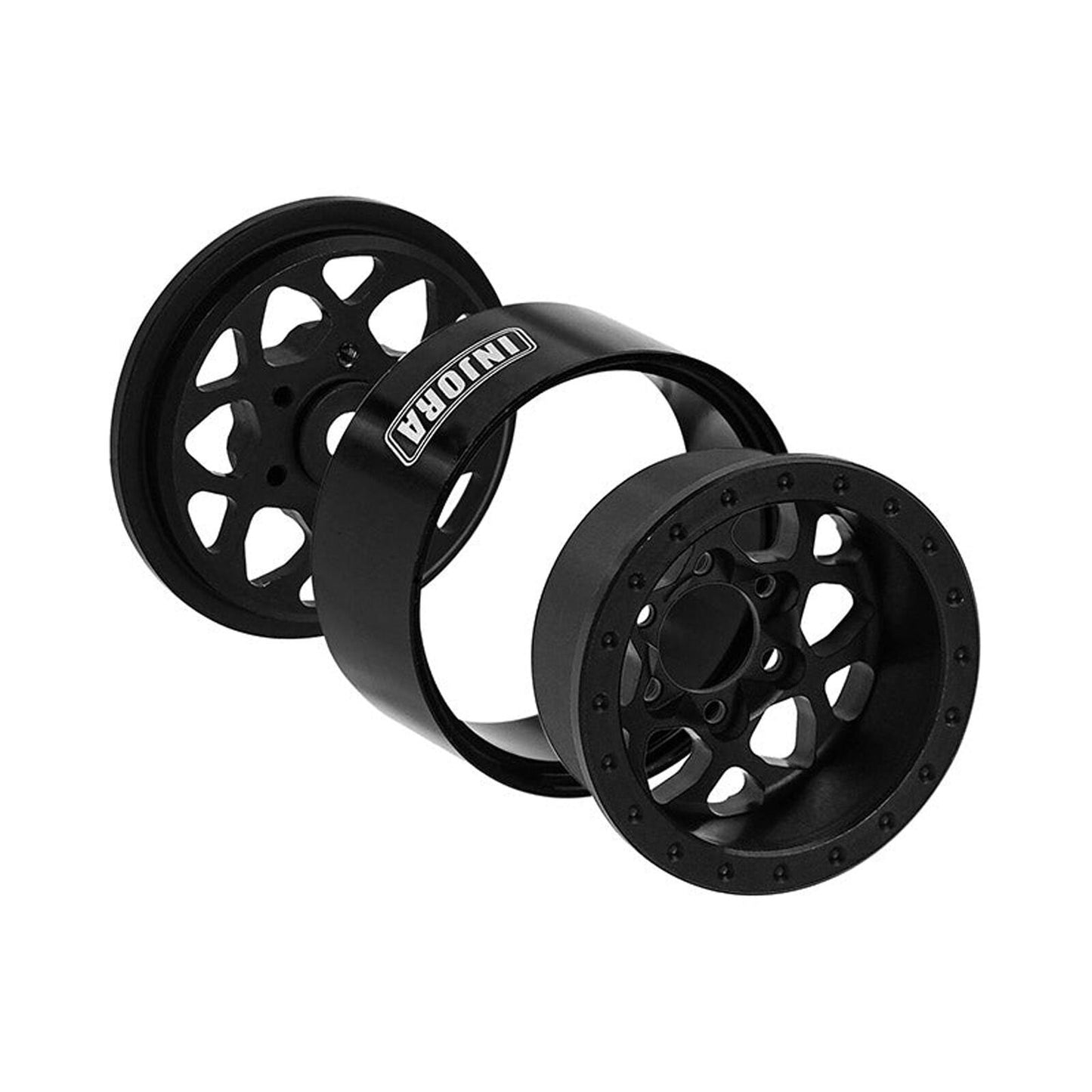 INJYQW-1013BK      INJORA W1013 1.0" Aluminum -4.70mm Offset Beadlock Rock Crawler Wheels, Black (4)       | The RC Shop at Dr Dans