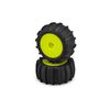 JCO40402221	 Animal Green Compound Pre-Mnted Yellow Wheels (2)