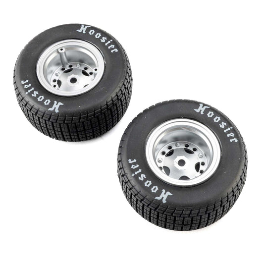 LOS-4641     Losi Hoosier Tires, Soft, Mounted, Satin Aluminum, Left/Right (2): 22S DLM   | The RC Shop at Dr Dans
