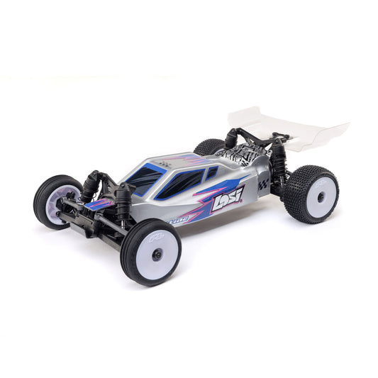 LOS00007T2	 Micro-B 2WD Buggy, Silver RTR | THE RC SHOP